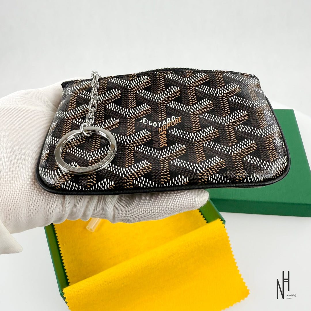 Goyard Nano Senat Key Pouch Black / Natural portfel kluczy N-Hype