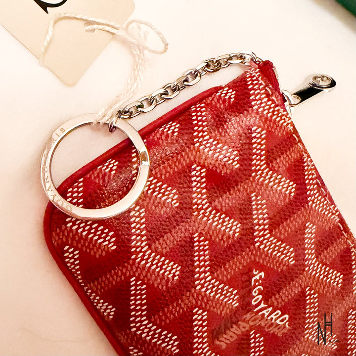 Goyard Nano Senat Key Pouch czerwony N-Hype