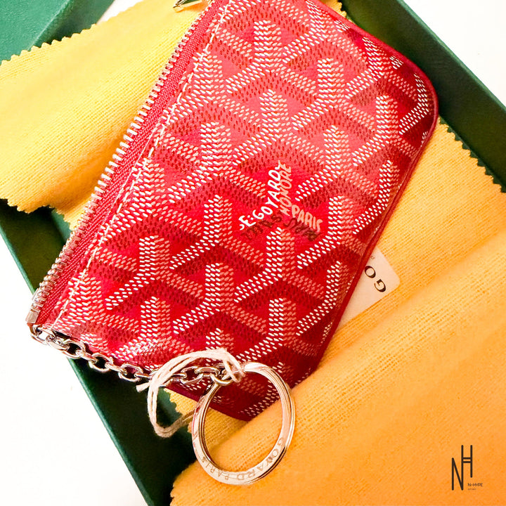 Goyard Nano Senat Key Pouch czerwony N-Hype