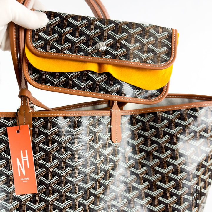 Goyard Sac Saint Louis PM Black / Nature torebka N-Hype