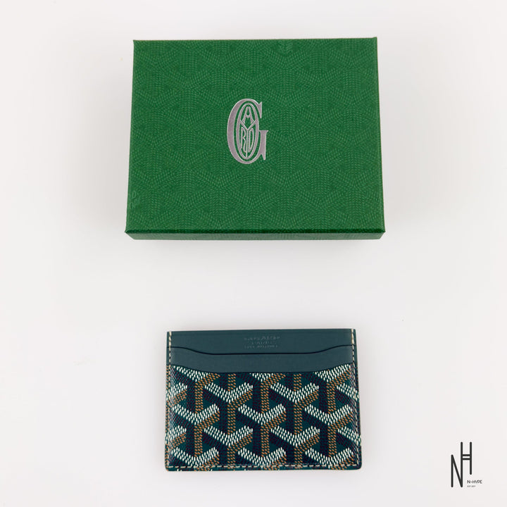Goyard Saint Sulpice zielony portfel na karty N-Hype.