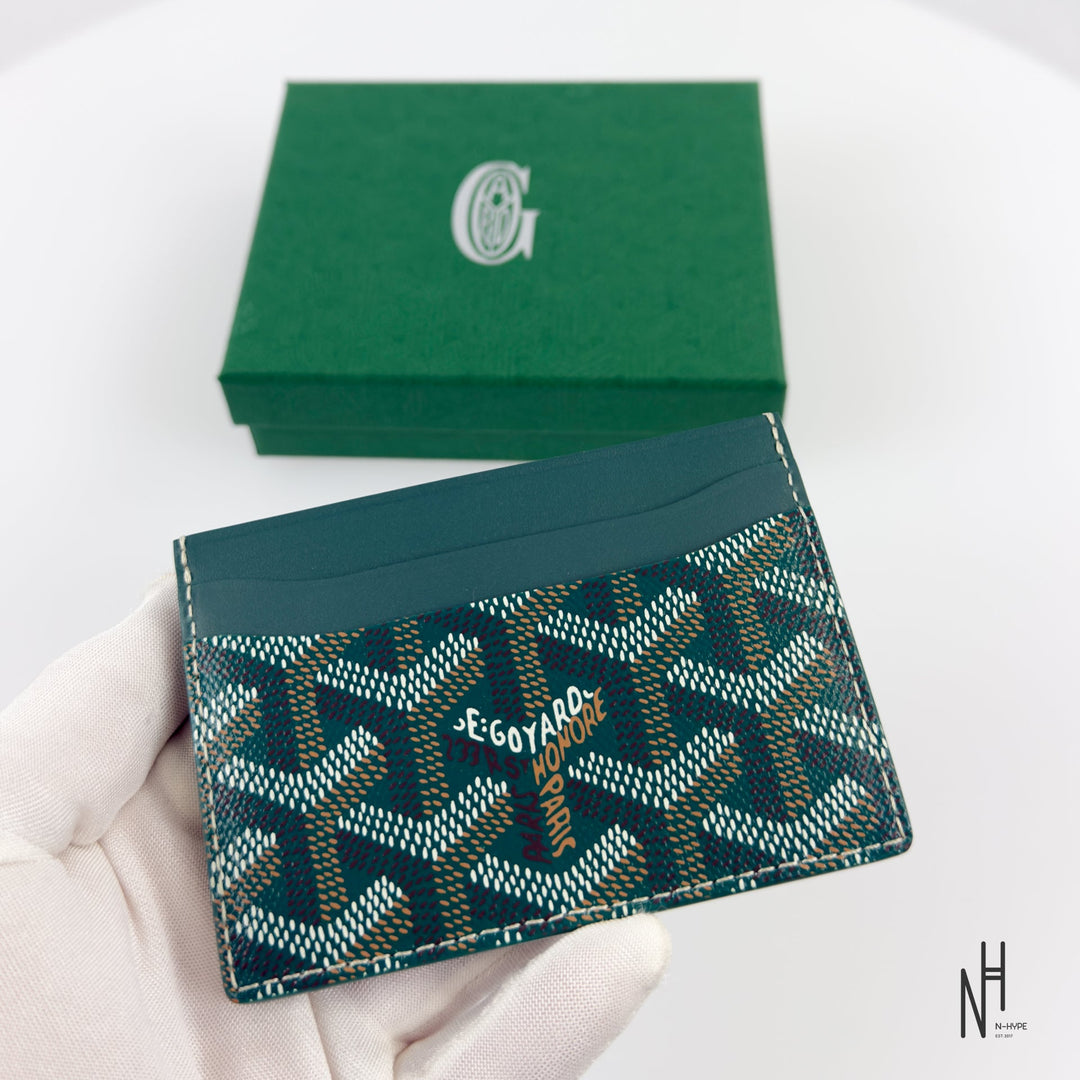 Goyard Saint Sulpice zielony portfel na karty N-Hype
