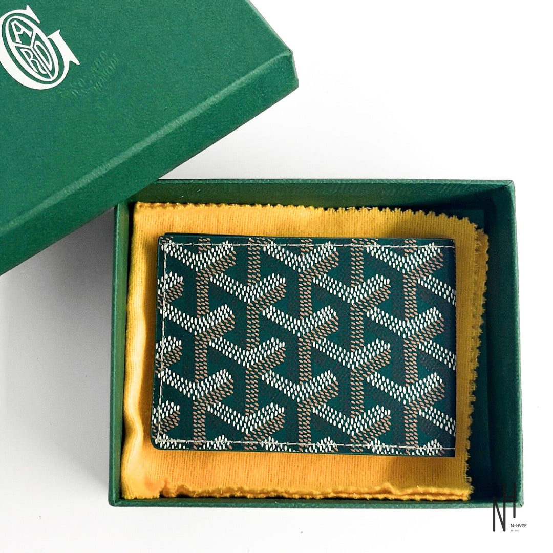 Goyard Small Leather Goods Card Holder Zielony N-Hype