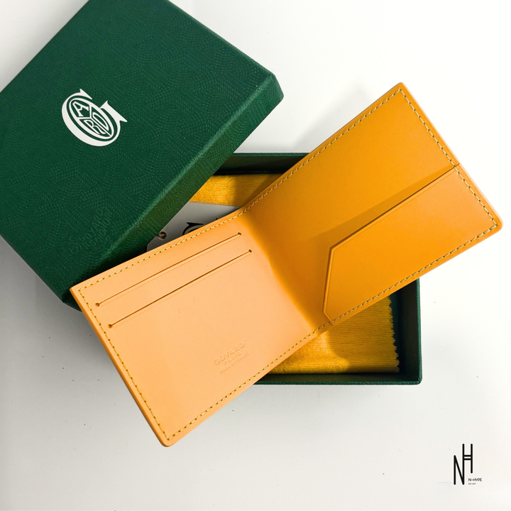 Goyard Card Holder Yellow leather small wallet N-Hype.