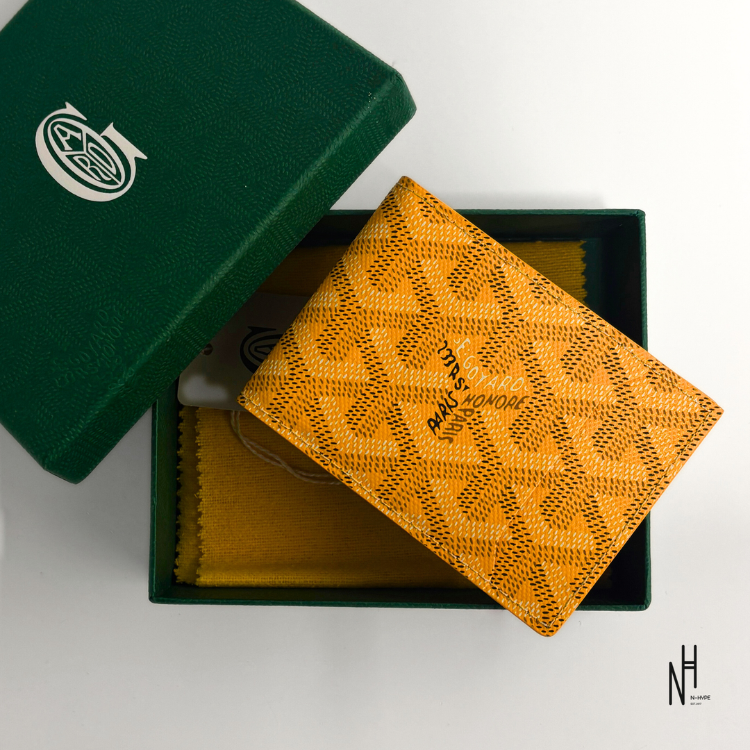 Goyard Small Leather Goods Card Holder Yellow N-Hype