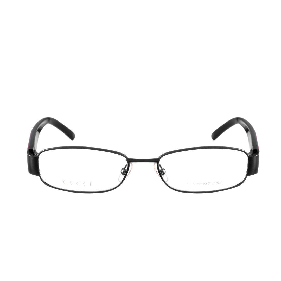 Gucci 00s Thin Black czarne cienkie oprawki z monogramem