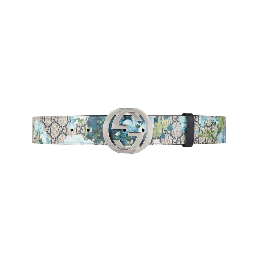 Gucci Blooms Belt GG Supreme Monogram Beige/Blue pasuje do N-Hype.