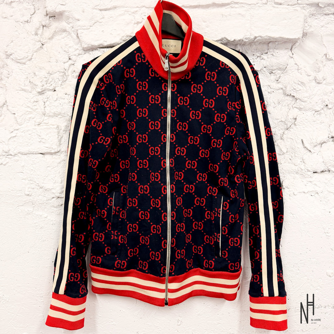 Gucci GG Jacquard Cotton Jacket Red - N-Hype