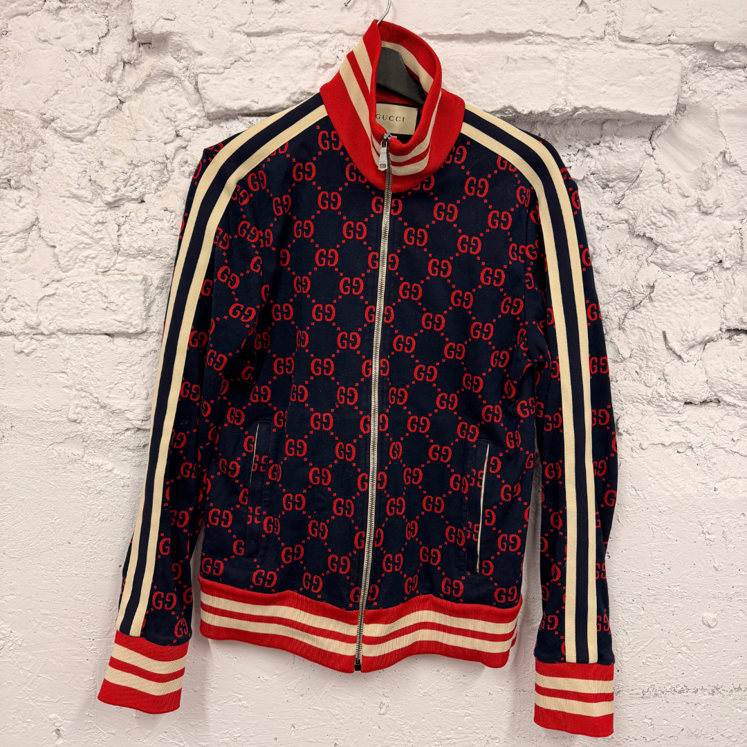 Gucci GG Jacquard Cotton Jacket Red - N-Hype