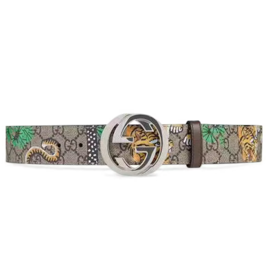 Gucci Interlocking G Belt Supreme GG Bengal Beige/Brown/Multicolor - N-Hype