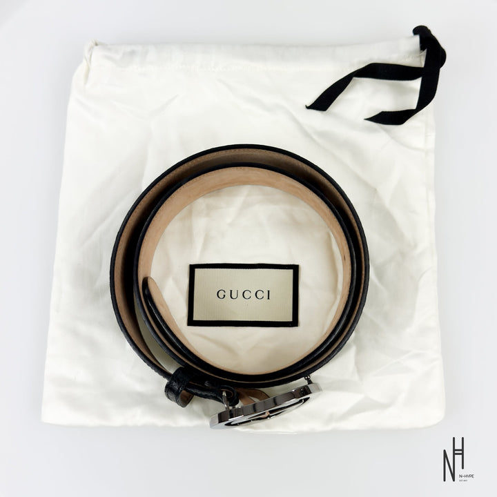 Gucci Jacquard Black Belt męski N-Hype