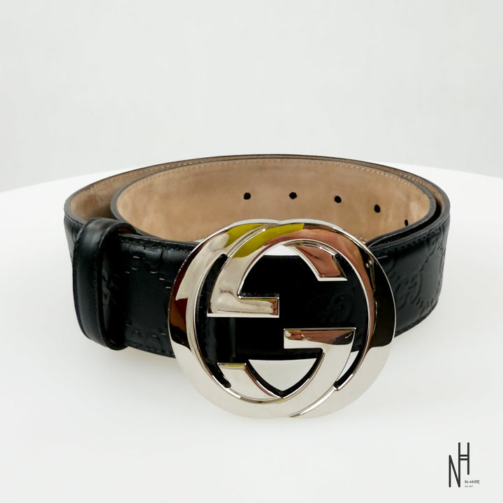 Gucci Monogram Black Belt marki Gucci N-Hype.