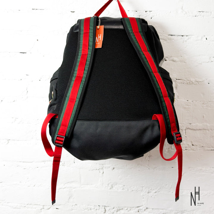 Gucci Nylon Tiger Backpack - Black N-Hype streetwear backpack.