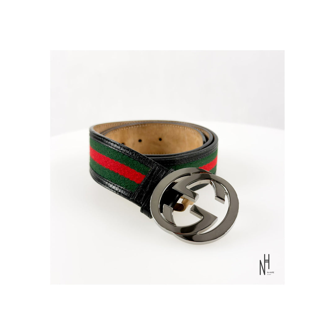 Gucci Web Leather Belt paski N-Hype Łódź Polska zdjęcie 2