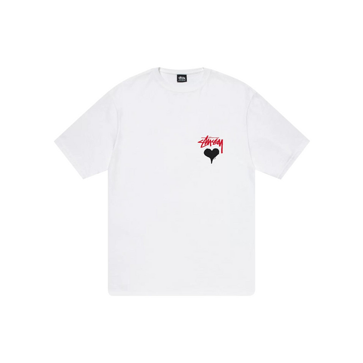 Stussy Stock Heart Tee White