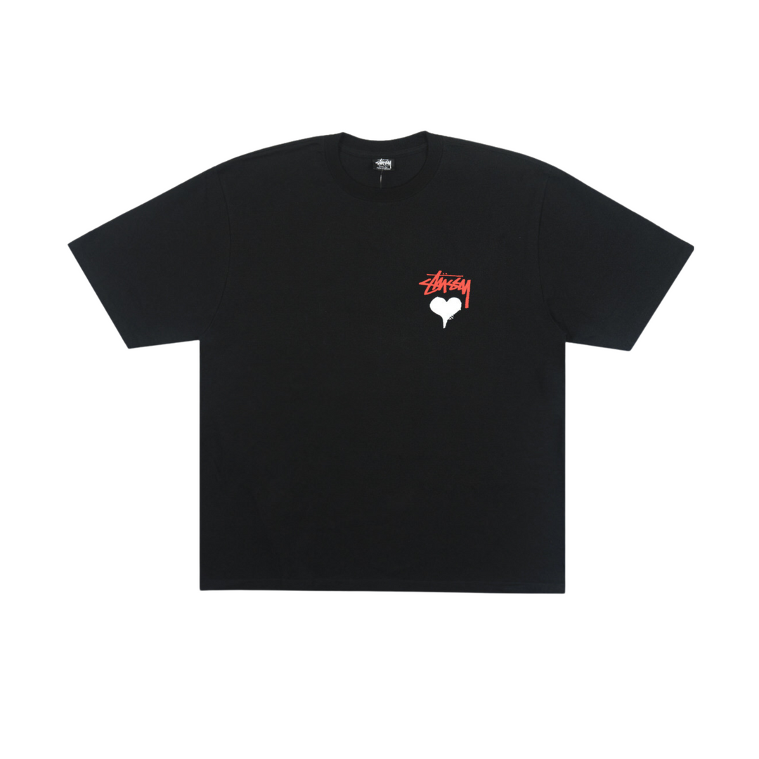 Stussy Stock Heart Tee Black – N-Hype Stussy Stock Heart Tee Black – N-Hype