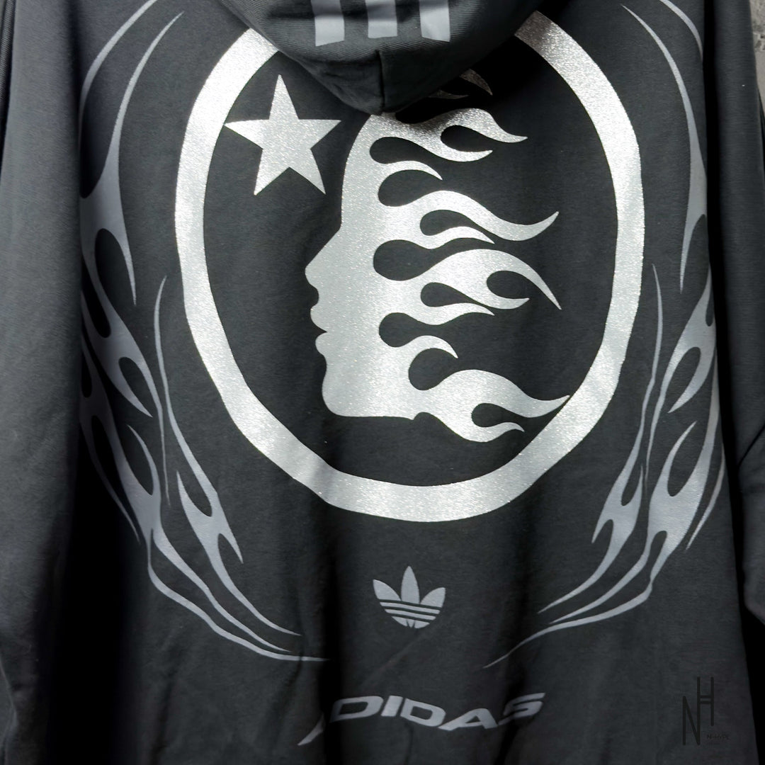 Hellstar x Adidas ComplexCon Hoodie Black męska bluza z kapturem N-Hype.