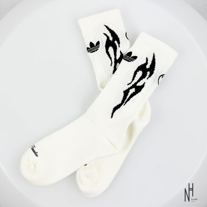 Hellstar x Adidas ComplexCon White Socks N-Hype