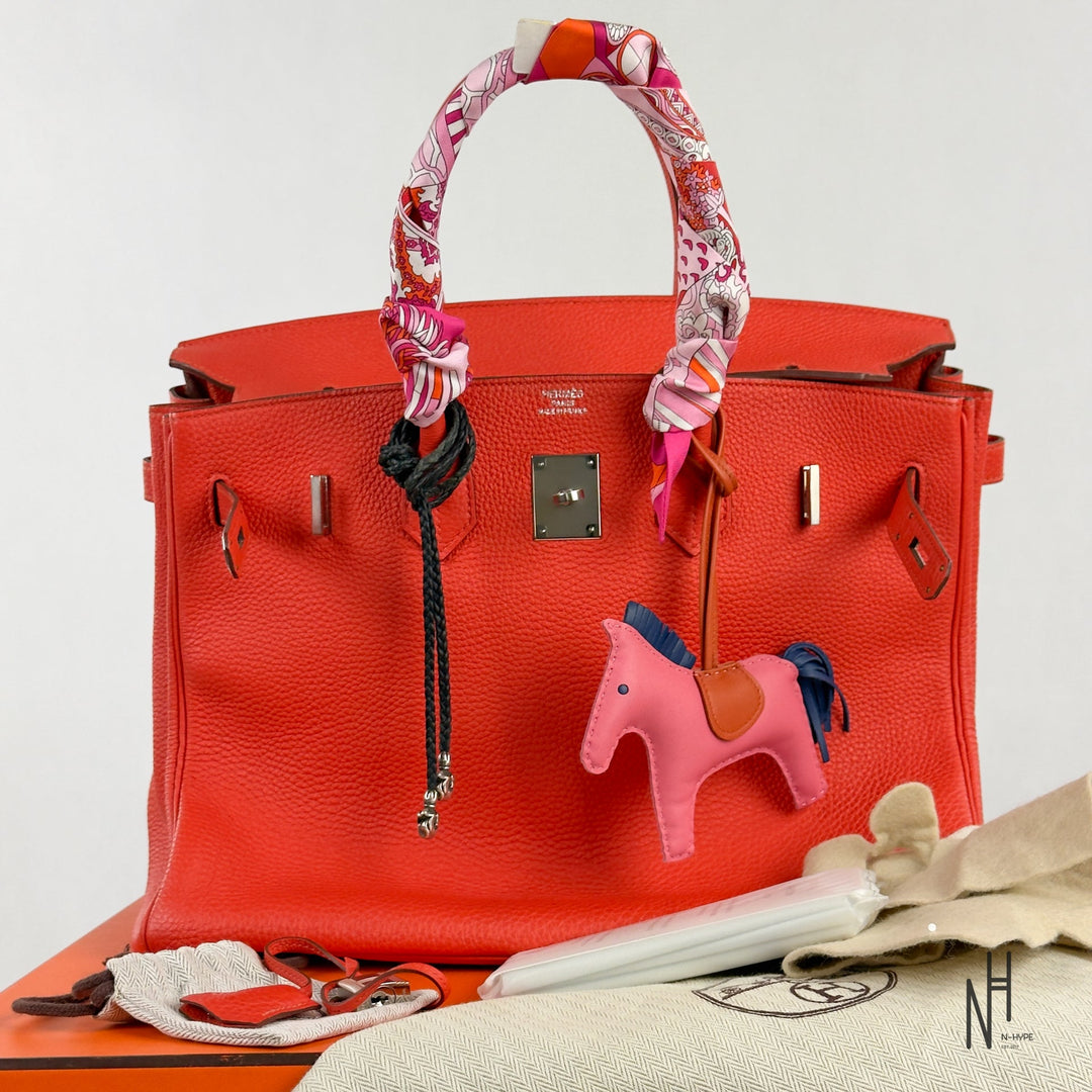 Hermès Birkin 35 Togo Capucine torba damska luksusowa N-Hype