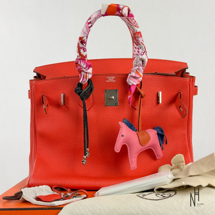 Hermès Birkin 35 Togo Capucine torba damska luksusowa N-Hype