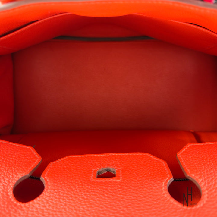 Hermès Birkin 35 Togo Capucine torba damska w kolorze czerwonym N-Hype