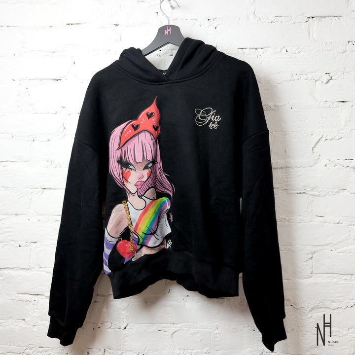 I . AM . GIA Fafi Hoodie Black N-Hype damskie bluza czarna.