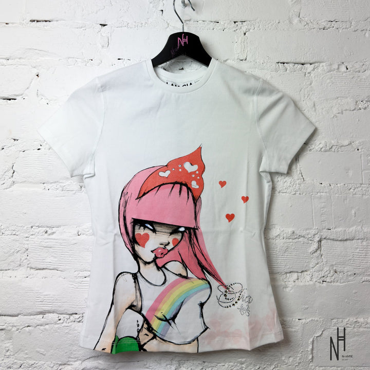 I . AM . GIA Fafi T-Shirt White N-Hype streetwear koszulka biała