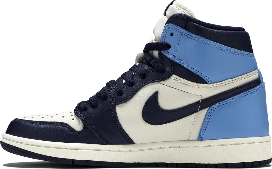 Jordan 1 Retro High Obsidian buty męskie niebiesko-brązowe N-Hype.