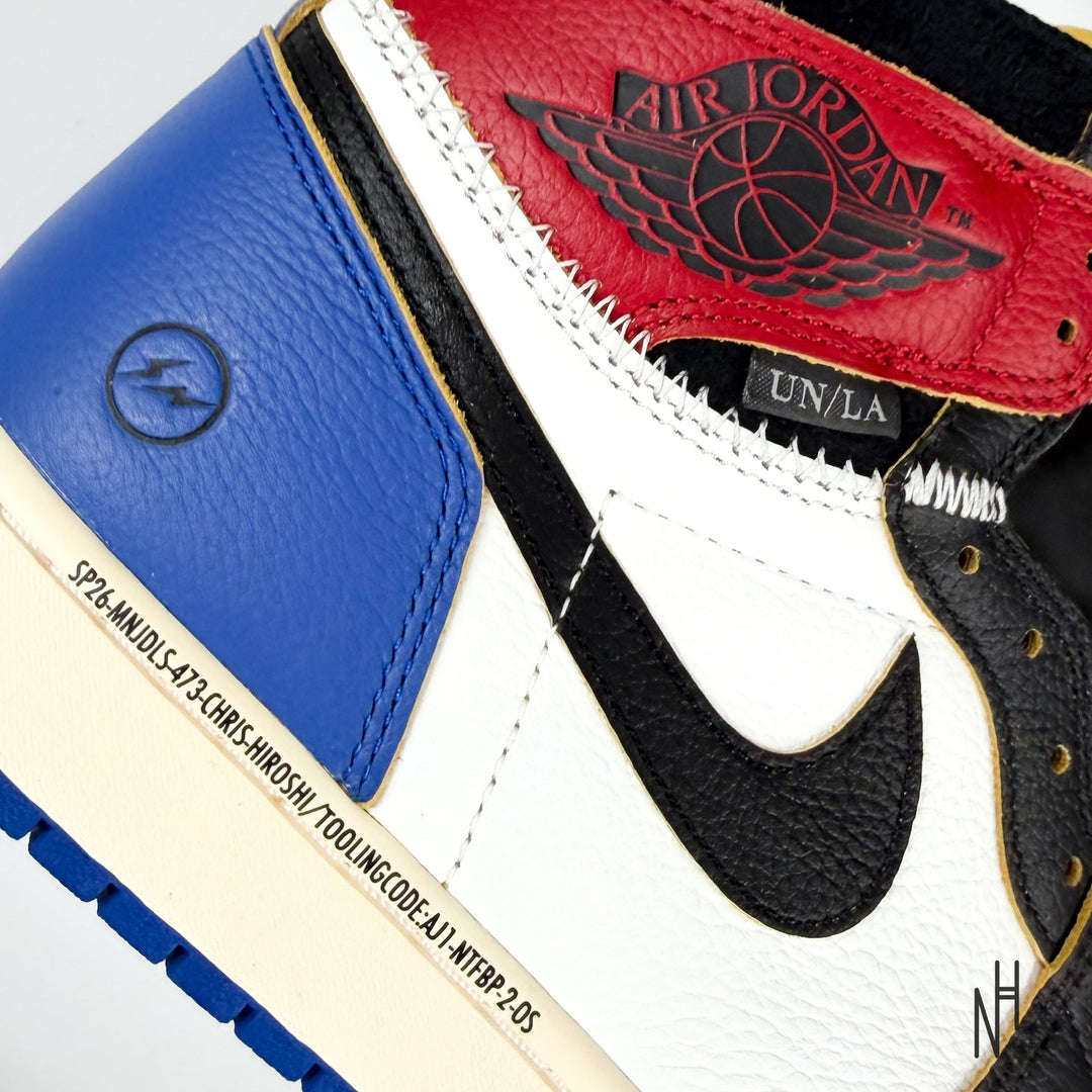 Jordan 1 Retro High OG SP Fragment x Union LA Varsity Red Sport Royal - zdjęcie 3 - N-Hype