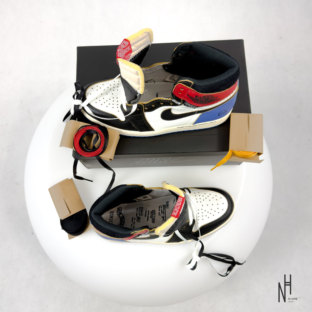 Jordan 1 Retro High OG SP Fragment x Union LA Varsity Red Sport Royal - zdjęcie 9 - N-Hype