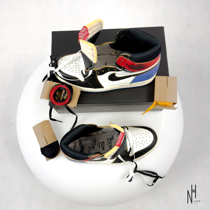 Jordan 1 Retro High OG SP Fragment x Union LA Varsity Red Sport Royal - zdjęcie 9 - N-Hype