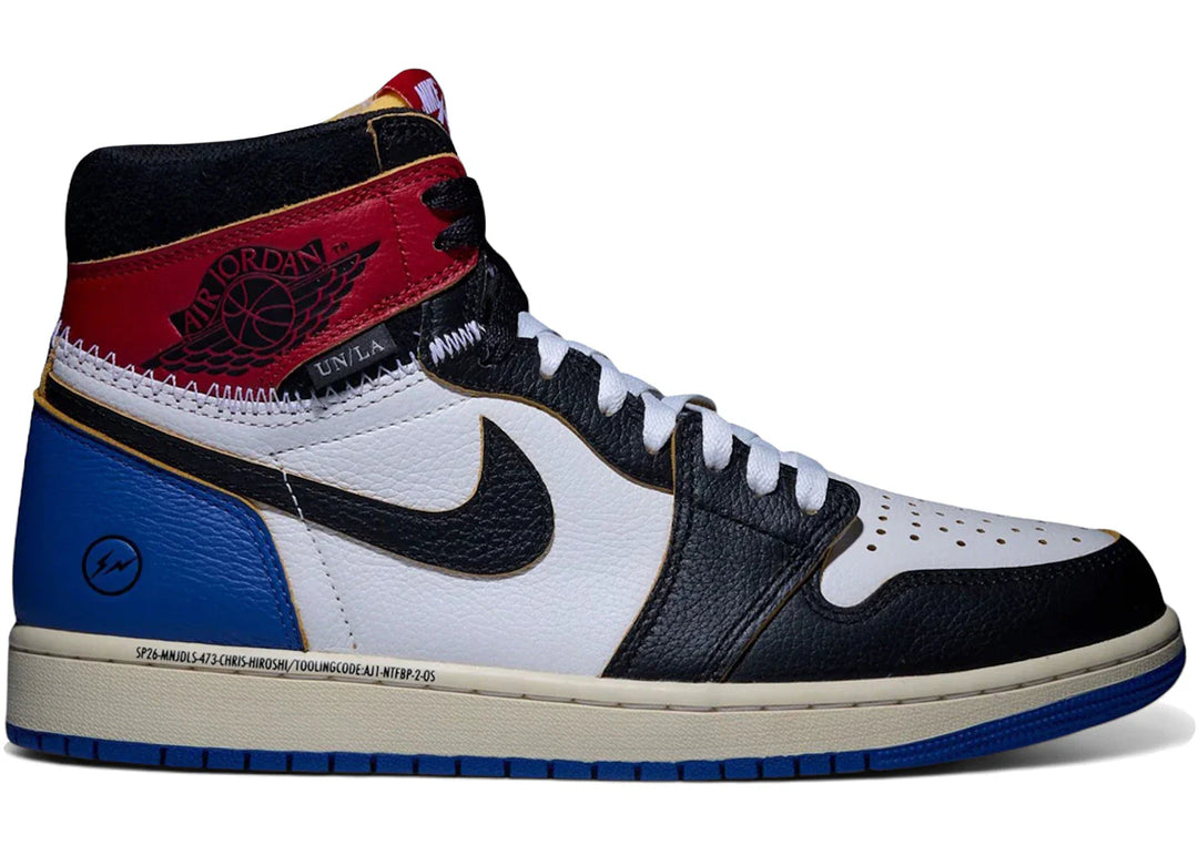 Jordan 1 Retro High OG SP Fragment x Union LA Varsity Red Sport Royal - Czarny - N-Hype