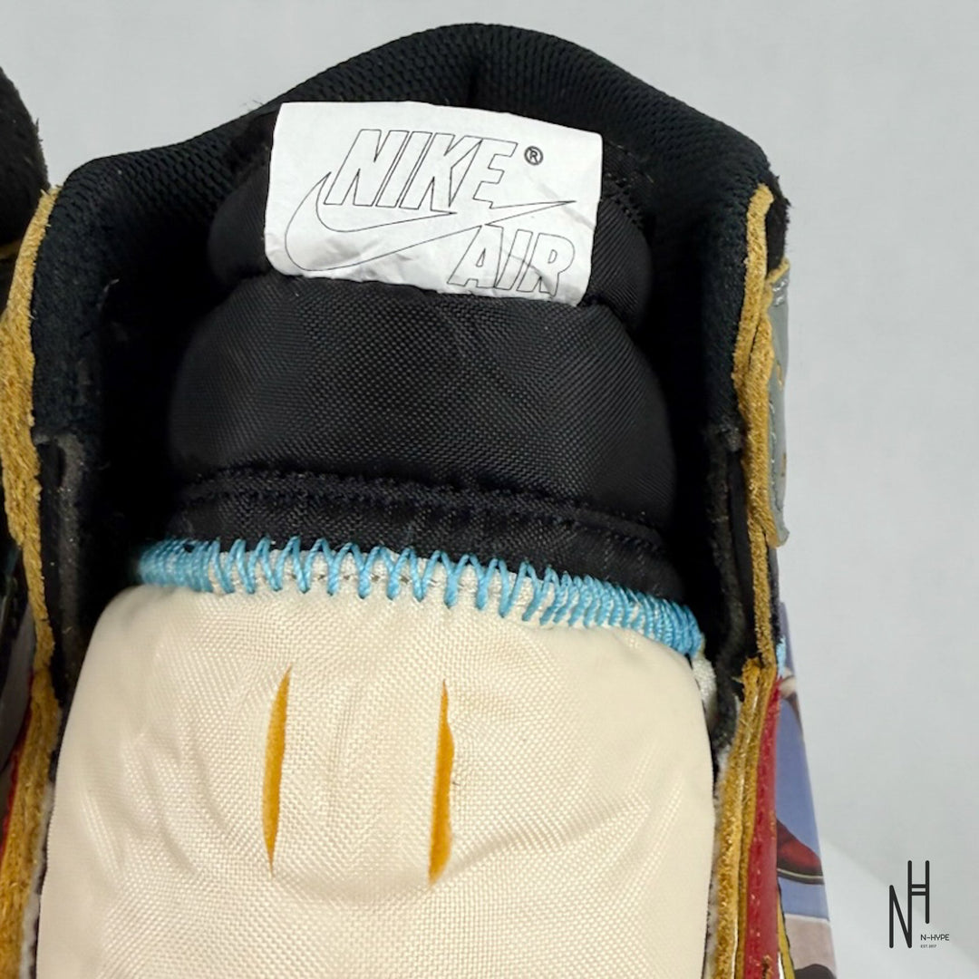 Jordan 1 Retro High OG SP Union LA Chicago Shadow sneakers męskie koloru czerwono-czarnego N-Hype.