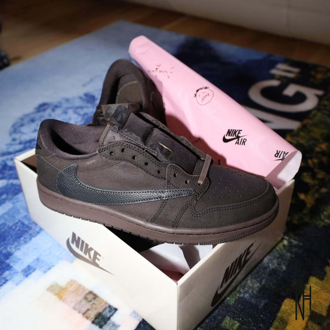 Jordan 1 Retro Low OG SP Travis Scott Velvet Brown sneakers męskie N-Hype.