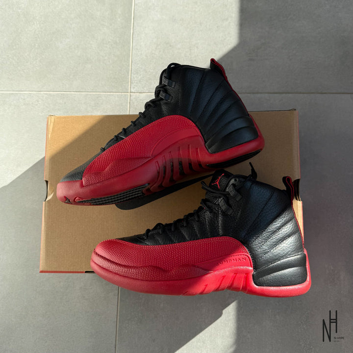 Jordan 12 Retro Flu Game buty męskie czerwono-czarne N-Hype.