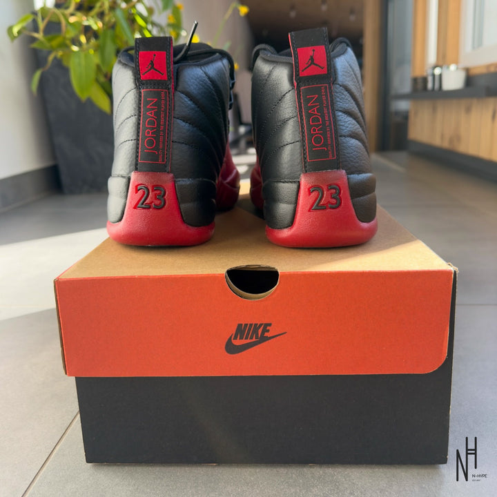 Jordan 12 Retro Flu Game buty męskie czerwono-czarne N-Hype 2025