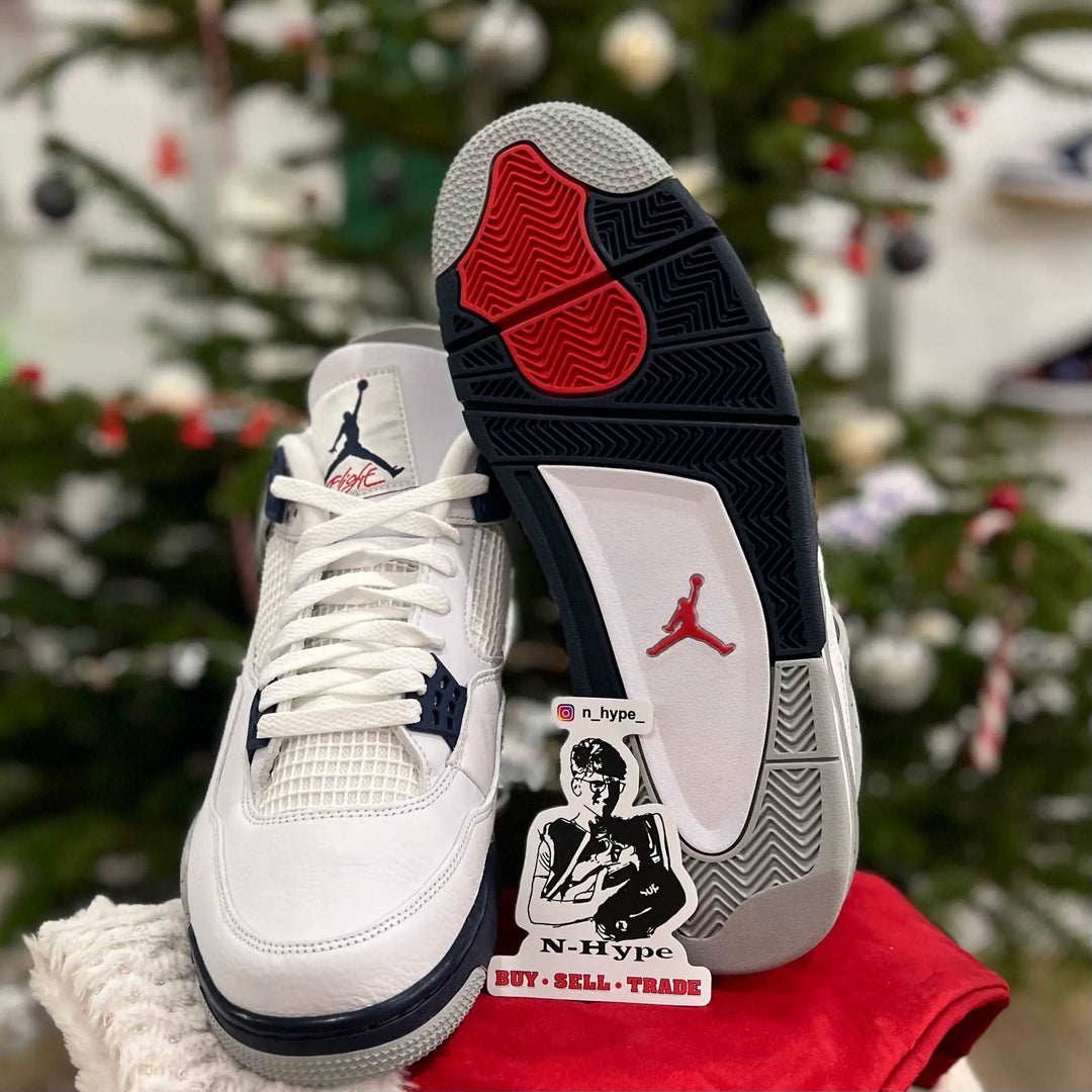 Jordan 4 Retro Midnight Navy buty męskie niebieskie N-Hype.