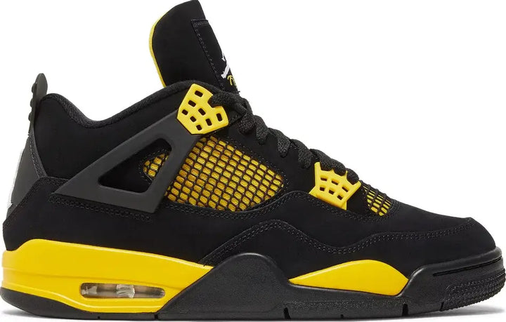 Buty męskie Nike Air Jordan 4 Retro Thunder czarne N-Hype