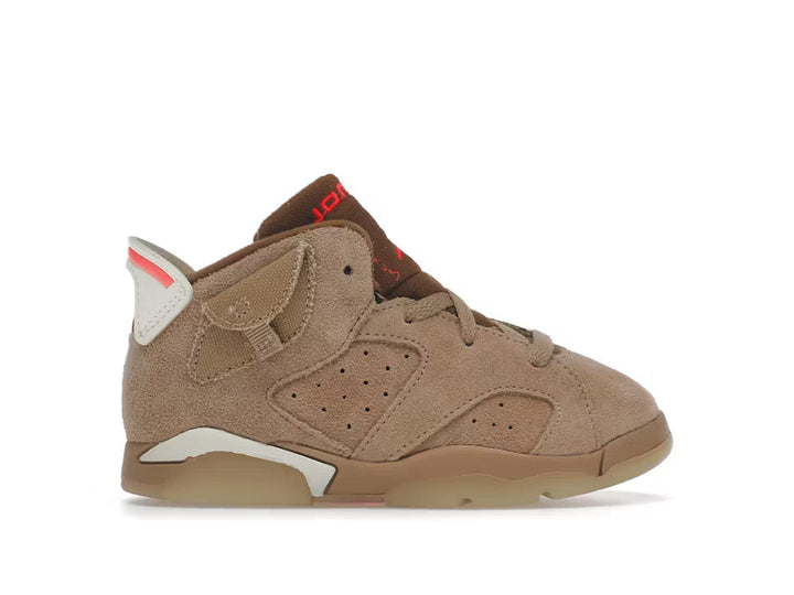 Jordan 6 Retro Travis Scott British Khaki sneakers dziecięce N-Hype
