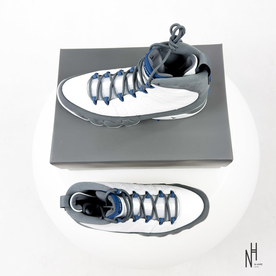 Jordan 9 Retro Flint Grey French Blue (2026) - zdjęcie 3 - N-Hype