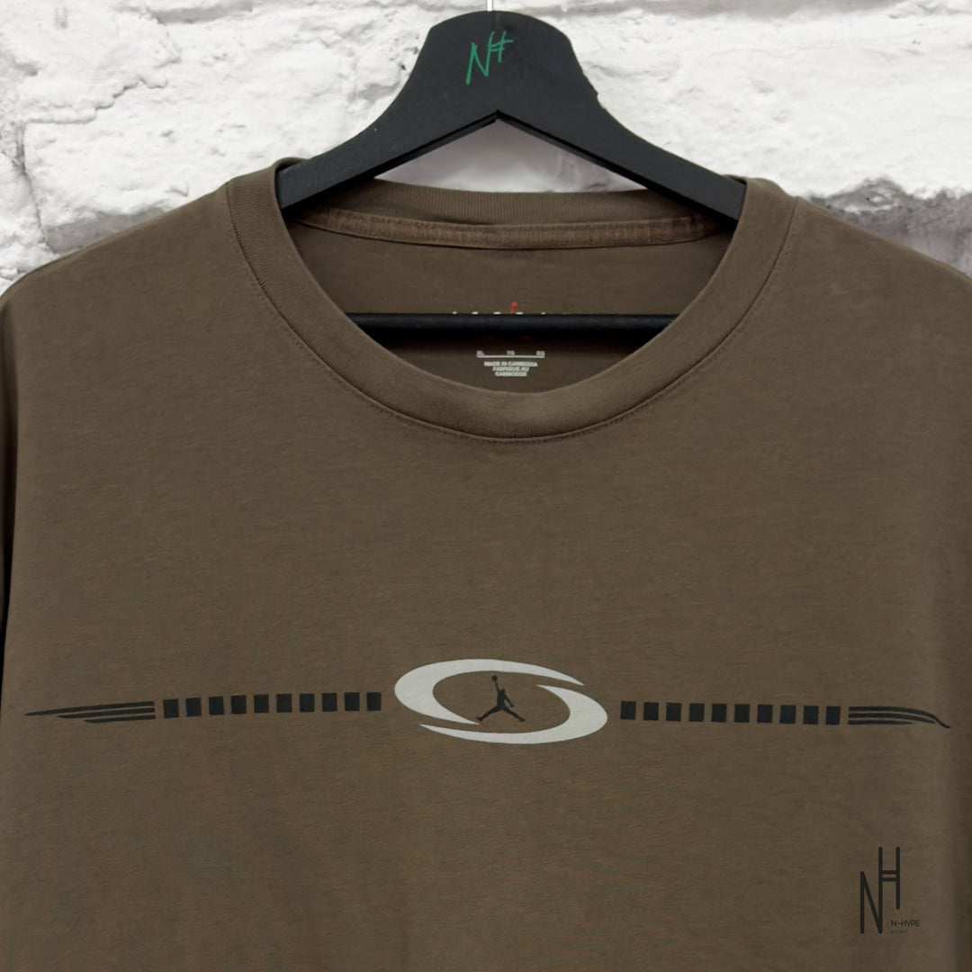 Jordan x Travis Scott T-shirt brązowa N-Hype.