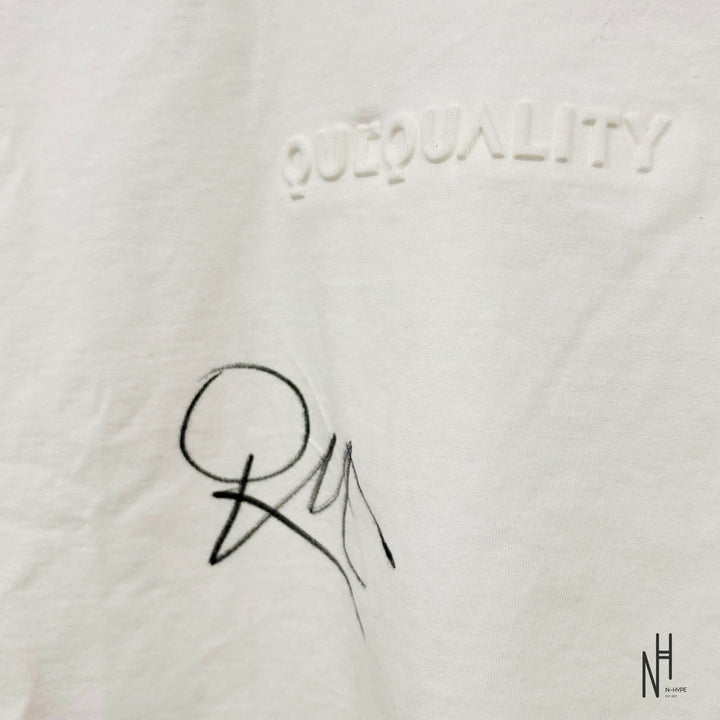 Koszulka QueQuality z Autografem Quebonafide White - zdjęcie 2 - N-Hype