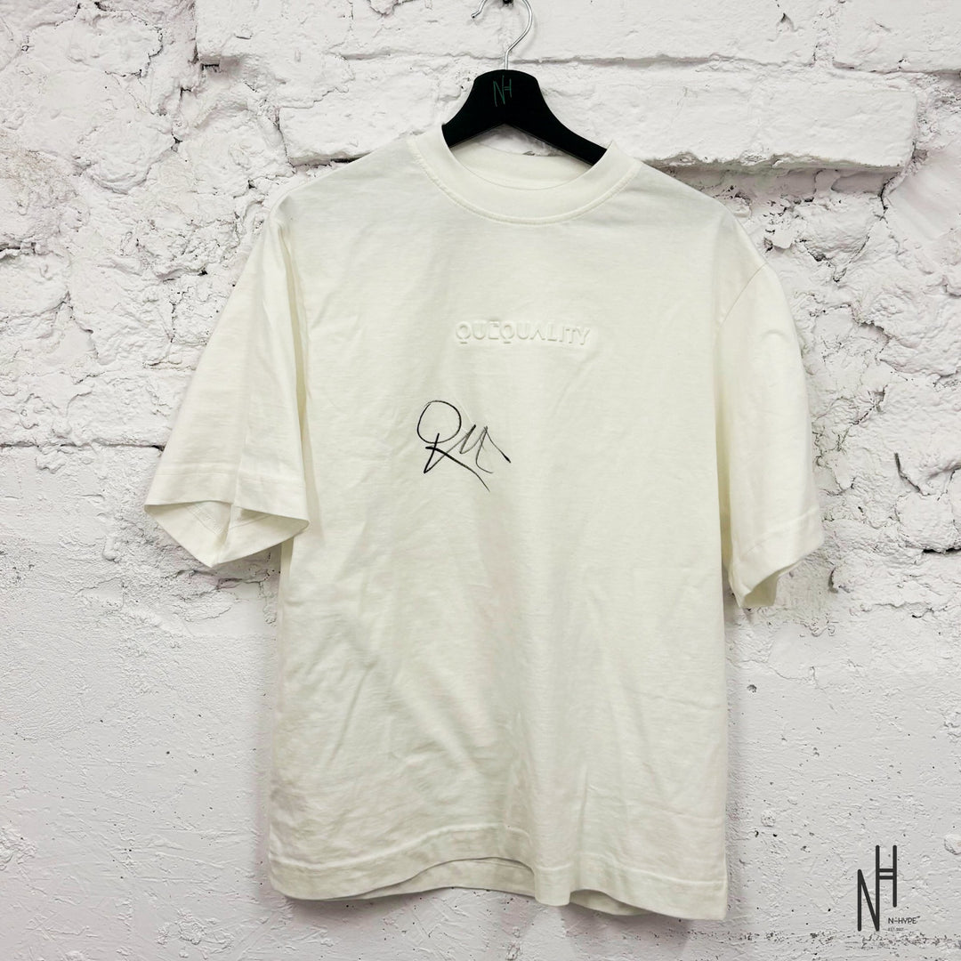 Koszulka QueQuality z Autografem Quebonafide White - N-Hype