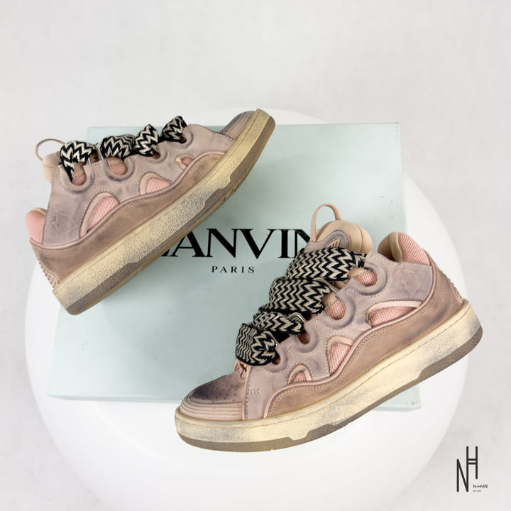 Lanvin Curb Sneakers Vintage Pink buty damskie N-Hype