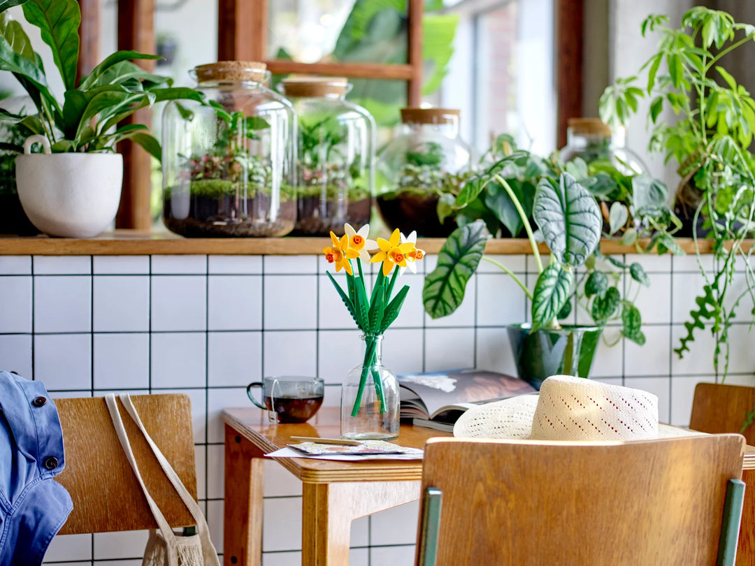 LEGO 40747 Żonkile zabawka klocki kwiaty różowe N-Hype