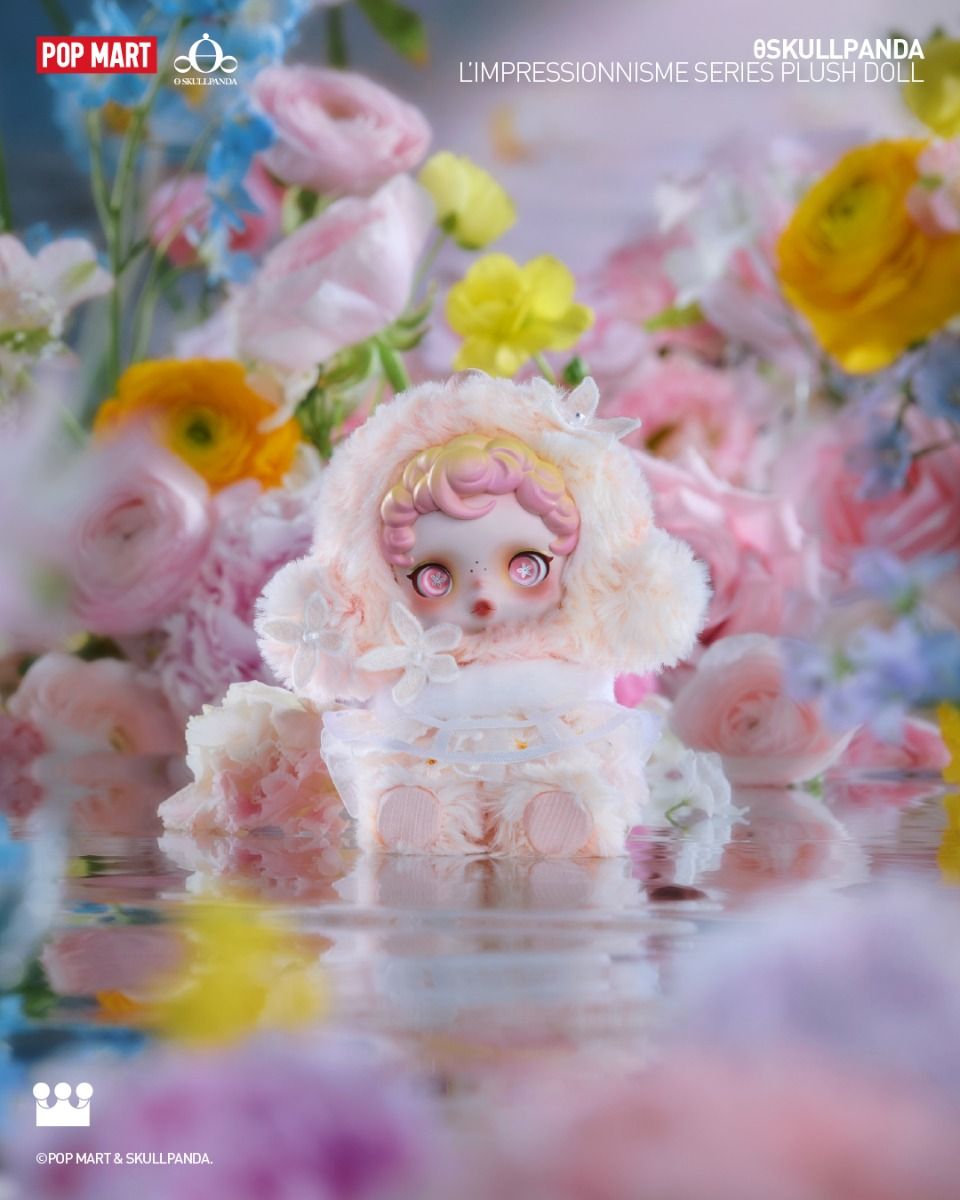 Pop Mart Vinyl Plush Pendant Blind Box - Skullpanda L‘impressionnisme Series
