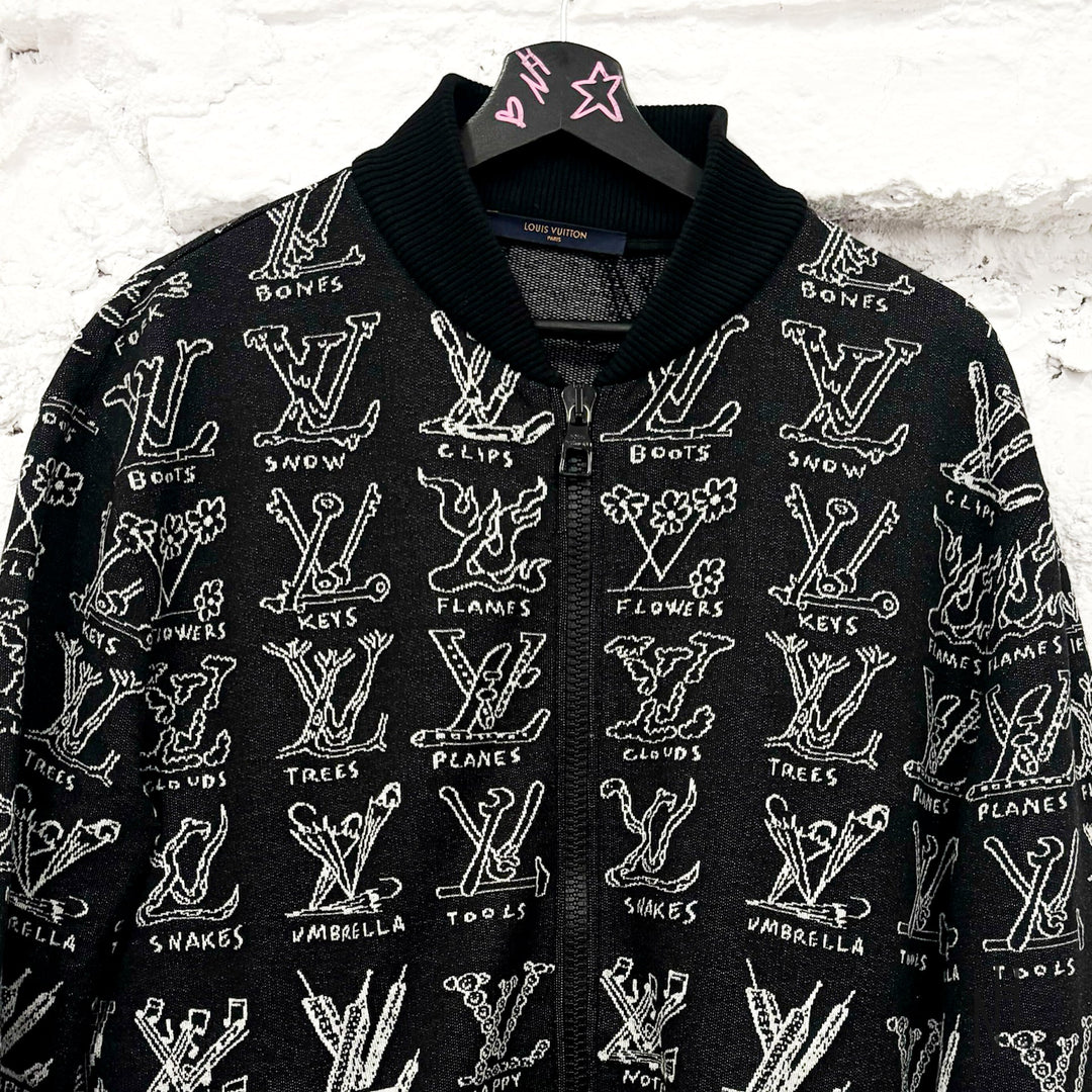 Louis Vuitton Cartoon Bomber Black - zdjęcie 2 - N-Hype