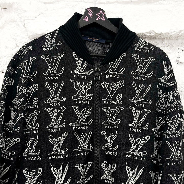 Louis Vuitton Cartoon Bomber Black - zdjęcie 2 - N-Hype