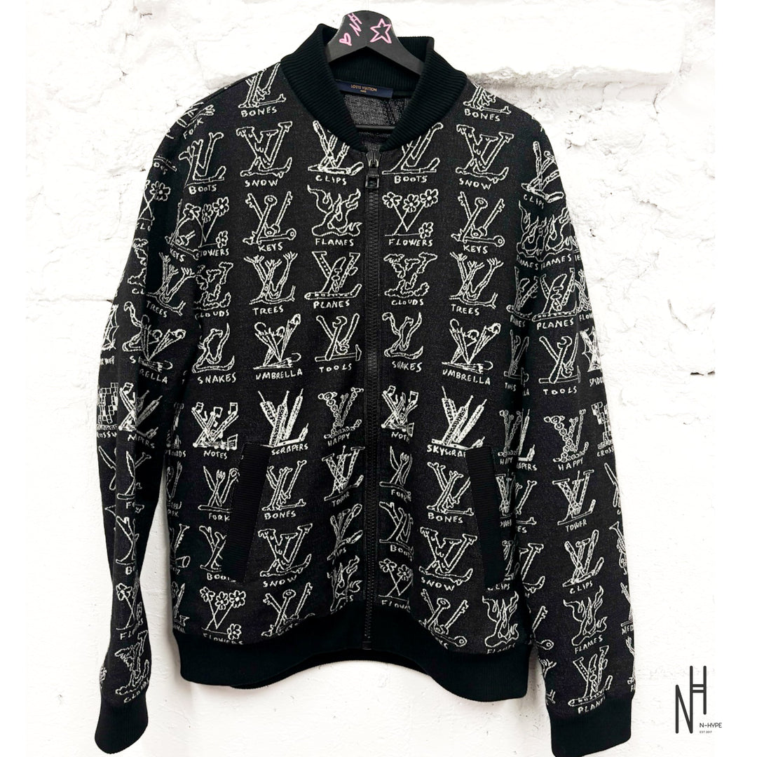 Louis Vuitton Cartoon Bomber Black - N-Hype