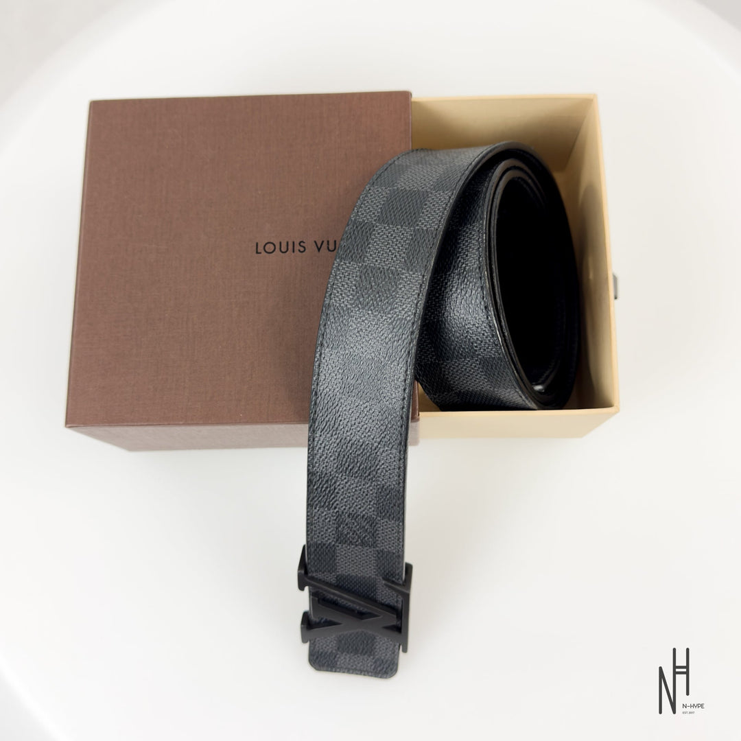Louis Vuitton Damier Graphite Belt czarny męski N-Hype